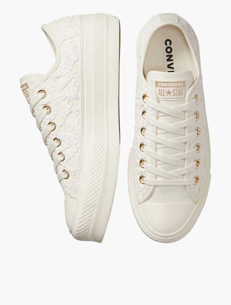 Converse all star low leather egret rose sales gold